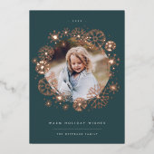 Carte De Vœux En Aluminium Toutes les fleurs | Photo unique (Recto)