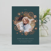 Carte De Vœux En Aluminium Toutes les fleurs | Photo unique (Debout devant)