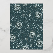 Carte De Vœux En Aluminium Toutes les fleurs | Photo unique (Verso)