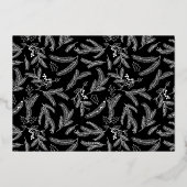 Carte De Vœux En Aluminium Typographie moderne simple Noël photo (Verso)