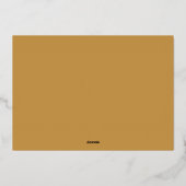 Carte De Vœux En Aluminium Typographie simple et tendance Retro Noël photo (Verso)