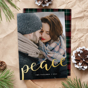 Carte De Vœux En Aluminium Une abondante photo verticale de paix