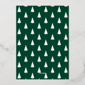 Carte De Vœux En Aluminium Vêtements les plus chauds Script Green 6 Photo Col (Verso)