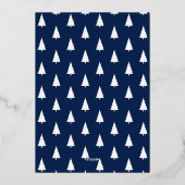 Carte De Vœux En Aluminium Vêtements les plus chauds Script Navy 6 Photo Coll (Verso)