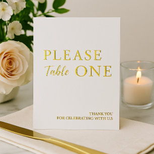 Carte De Vœux En Aluminium Veuillez Prendre Un Simple Mariage Faveur Foil Sig
