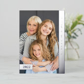 Carte De Vœux En Aluminium Voeux d'argent | Modern Multi Photo Hanoukka (Debout devant)