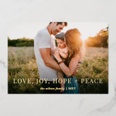 Carte De Vœux En Aluminium Vœux Merveilleux Moderne Photo Intégrale   (Recto)