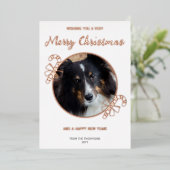 Carte De Vœux En Aluminium Votre Photo Personnalisée Avec Sucres de canne Et (Debout devant)