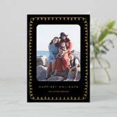 Carte De Vœux En Aluminium Whimsical Frame Happiest Holidays (Debout devant)