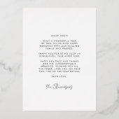 Carte De Vœux En Aluminium Whimsical Frame Happiest Holidays (Verso)