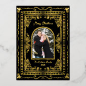 Carte De Vœux En Aluminium Whimsical Illustrative Christmas Five Photo (Recto)