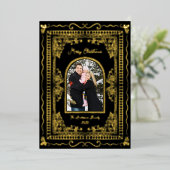 Carte De Vœux En Aluminium Whimsical Illustrative Christmas Five Photo (Debout devant)