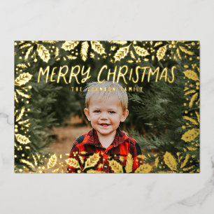 Carte De Vœux En Aluminium Whimsy Holly