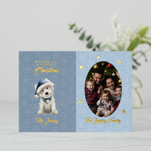 Carte De Vœux En Aluminium White Westin Et Noël De Famille