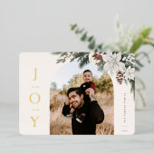 Carte De Vœux En Aluminium Winter Joy Arch Photo (Debout devant)