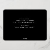 Carte De Vœux En Aluminium Winter Joy Arch Photo (Verso)