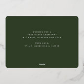 Carte De Vœux En Aluminium Winter Joy Arch Photo (Verso)