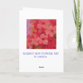 Carte de voeux en aquarelle Fleurs rouges (Dos)