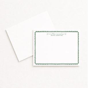 Carte de vœux en aquarelle verte pour la nurserie