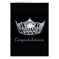 Carte de voeux en argent Miss America - Bravo