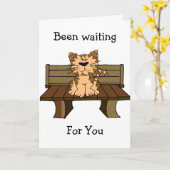 Carte de vœux en attente de vous (Fleur jaune)