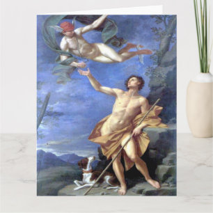 Carte de vœux en beaux-arts Mercure et Paris
