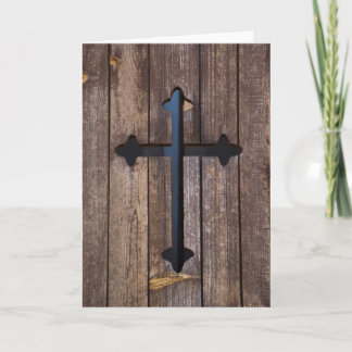 Carte de voeux en bois blanc