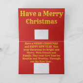 Carte de vœux en bois enneigé du Kansas (Intérieur)