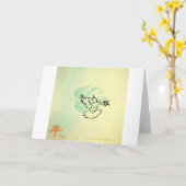 Carte de voeux en braille "PAX" (Fleur jaune)