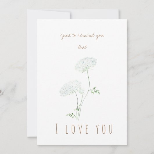 carte de voeux en dentelle de la reine ann (Devant)