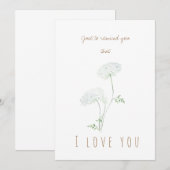 carte de voeux en dentelle de la reine ann (Devant / Derrière)