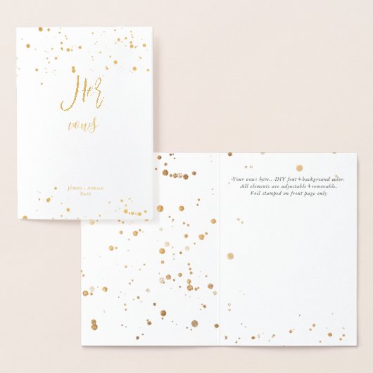 Carte de voeux en feuille d'or PixDezines écriture (Affichage)