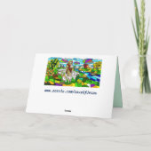 carte de voeux en jésus de verre (Dos)