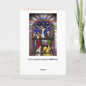 carte de voeux en jésus de verre (Dos)