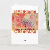 Carte de voeux en marbre rose (Dos)