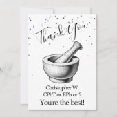 Carte de voeux en Merci rempli d'étoiles pour la p (Devant)