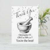 Carte de voeux en Merci rempli d'étoiles pour la p (Debout devant)