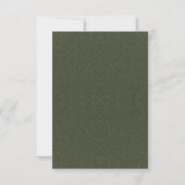 Carte de voeux en mousse verte plate texturée - Pe (Devant)