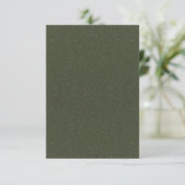 Carte de voeux en mousse verte plate texturée - Pe (Debout devant)
