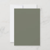 Carte de voeux en mousse verte plate texturée - Pe (Dos)