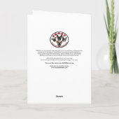 Carte de voeux en noir Carlin SNORT (Dos)