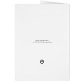 Carte de voeux en noir et blanc Aspen Arbres (Dos)