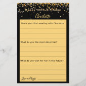 Carte de voeux en or noir (Devant)