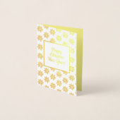 Carte de vœux en papier aluminium pour le Nouvel A (Devant)