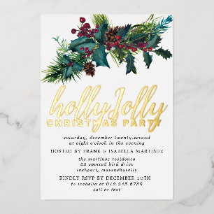 Carte de vœux en papier doré pour fête de Noël