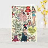 Carte de voeux en papier Katy Keene (Fleur jaune)