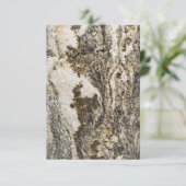 carte de voeux en pierre (Debout devant)