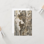 carte de voeux en pierre (Devant/Arrière en situation)