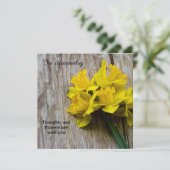 Carte de voeux en Sympathy Flat (Debout devant)