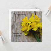 Carte de voeux en Sympathy Flat (Devant/Arrière en situation)